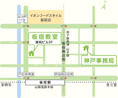 KM英才スクール 板宿の地図